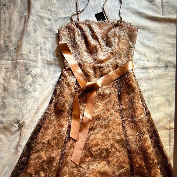 Brand New- Metallic Lace Dress from BCBG - Picture 4 of 5